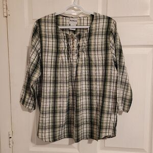 BonWorth woman's plaid top